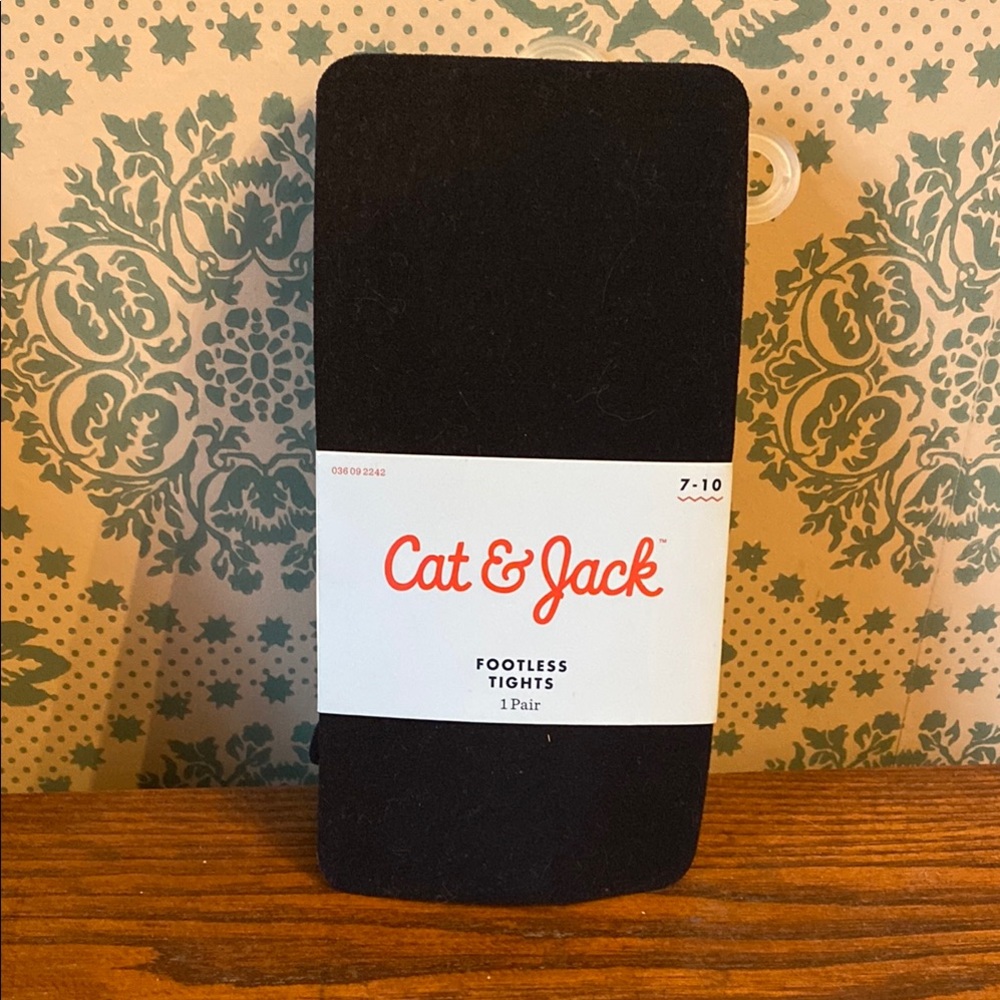 Cat & Jack Black Footless Tights
